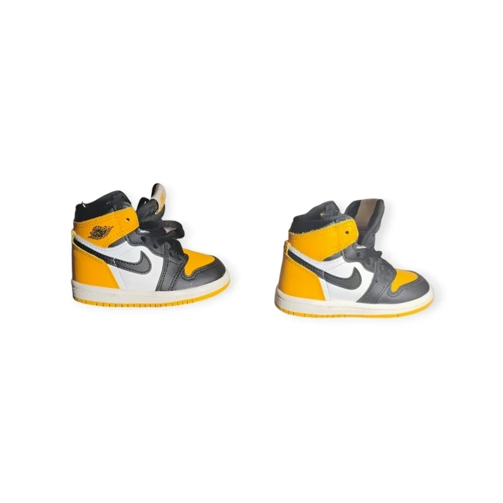 Jordan 1 Retro High OG Taxi Yellow Toe Toddler Size 5C